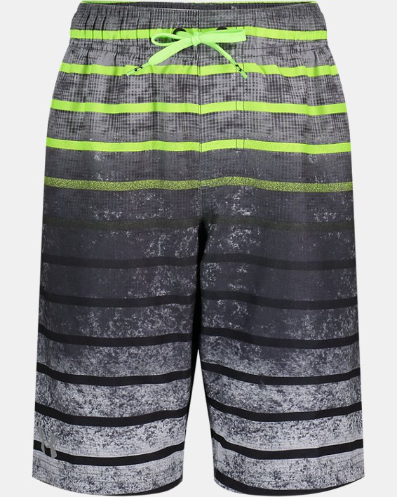 Boys' UA Ocean Foam Gradient Volley Shorts, Black, pdpMainDesktop image number 0